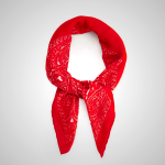 Ami Paris Red Scarf | ami_SE446 - Official Sweden Store