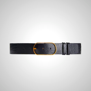 Ami Paris Large Belt 40mm Black | ami_SE624