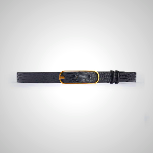 Ami Paris Thin Belt 20mm Black Leather Belt | ami_SE564